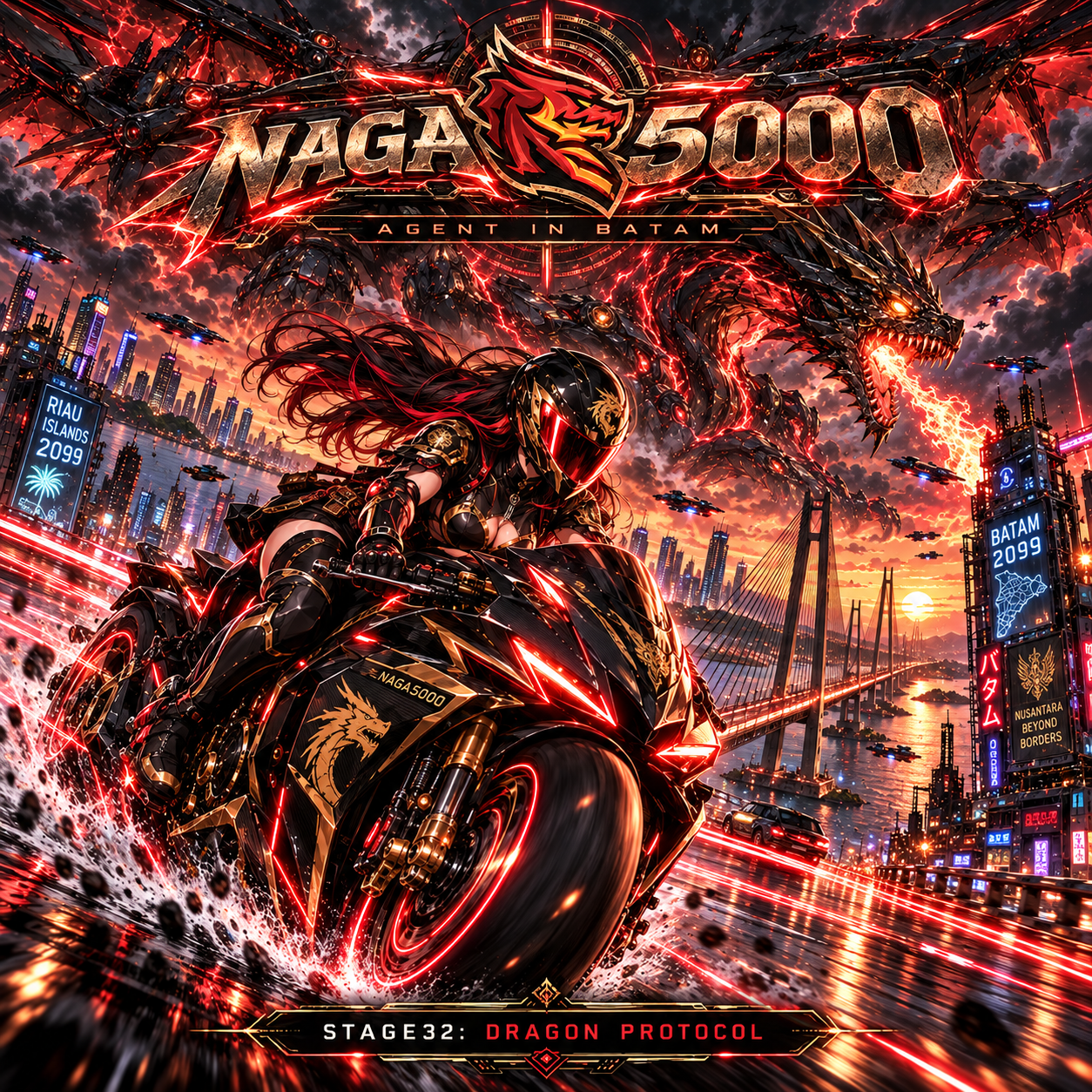 Gameplay aksi balap motor NAGA5000